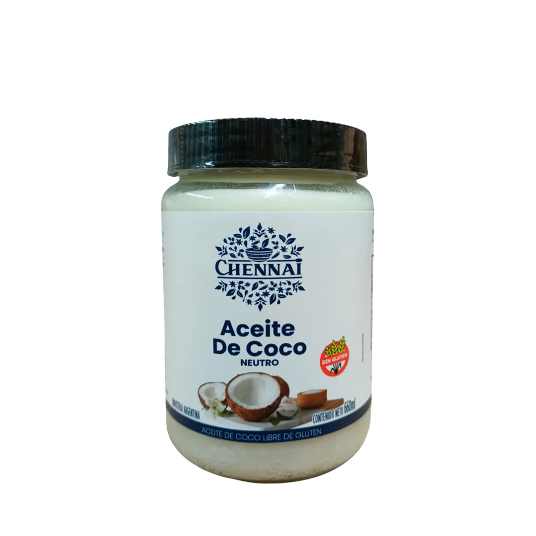 ACHE002 Aceite De Coco Neutro Chennai X 660 Ml Sin Gluten - Image 1