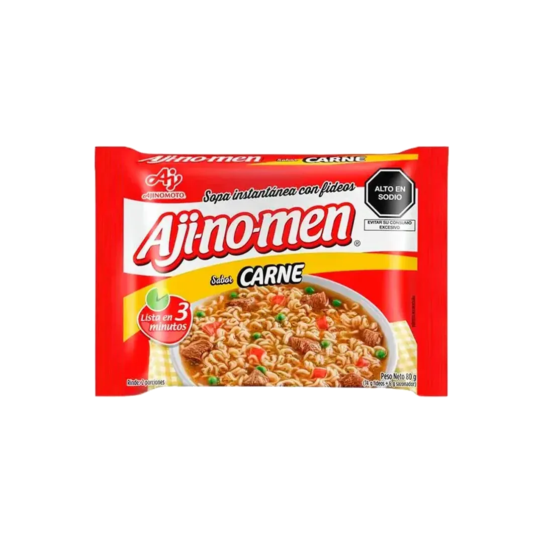 AJI018-RAMEN-DE-CARNE-AJI-NO-MEN-80GR-CAJA-X-24U Ramen De Carne Aji-No-Men 80Gr Caja X 24U - Image 1